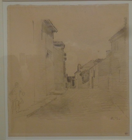 Rue de village (crayon graphite) 