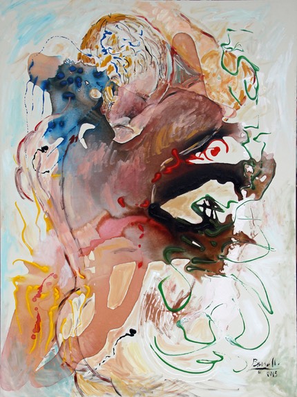 Emergence de la Vie, acrylique sur toile, 130 x 97 cm, 2015