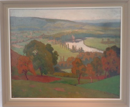 René TASTET vue sur la Dordogne depuis Dome 1931 